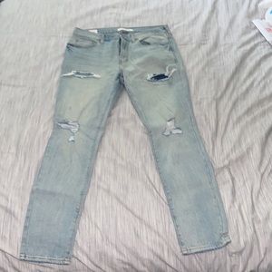32x30 stacked skinny light wash jeans from pacsun